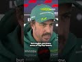 Alonso keeping it real despite a strong showing in practice 🤣