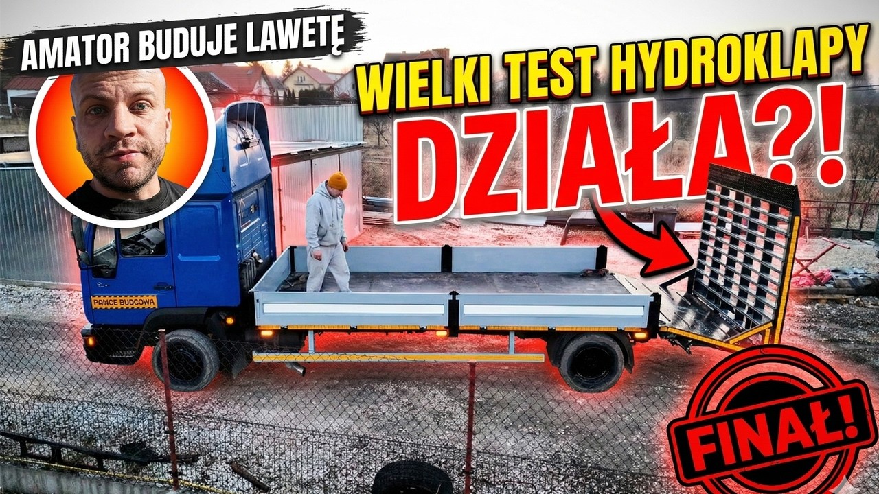 Amator buduje lawetę. Wielki test hydroklapy – czy to w ogóle zadziała? [FINAŁ]