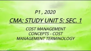 Unit 5, Sec. 1, CMA, P1, 2020