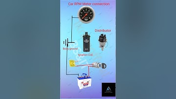 Old model Petrol car  RPM meter connection diagram | Techo meter connection