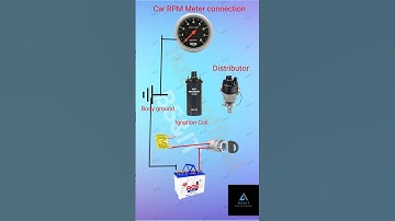Old model Petrol car  RPM meter connection diagram | Techo meter connection