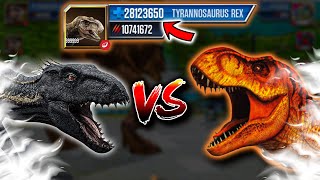 INDORAPTOR vs T-REX LEVEL 999 | Jurassic World: The Game