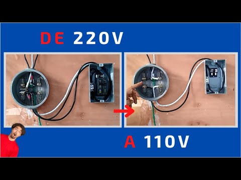 Video: ¿Cómo se conecta 220v a 110v?