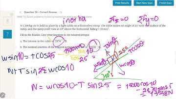 Mechanics Applied maths AMS quiz t1w11