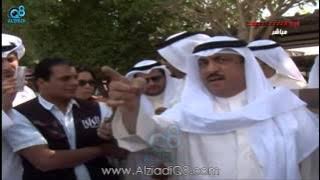 مشادة بين مسلم البراك والمحامي هاني حسين خلال اعتصام كتاتيب البدون 26-10-2014
