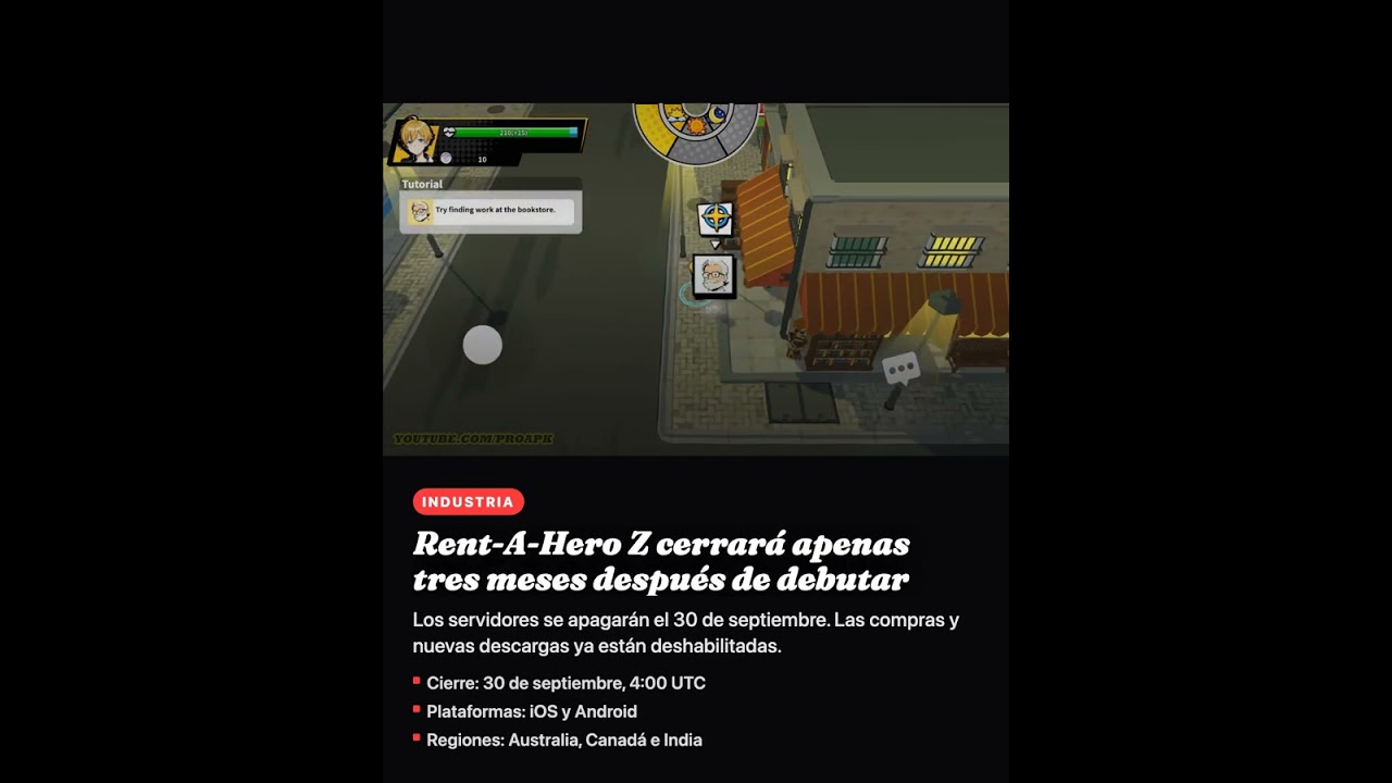 Rent-A-Hero Z cerrará apenas tres meses después de debutar
