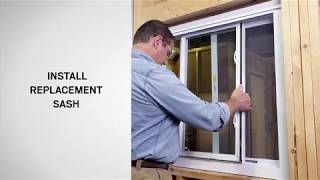 Gliding Window Sash Replacement, Silver Line