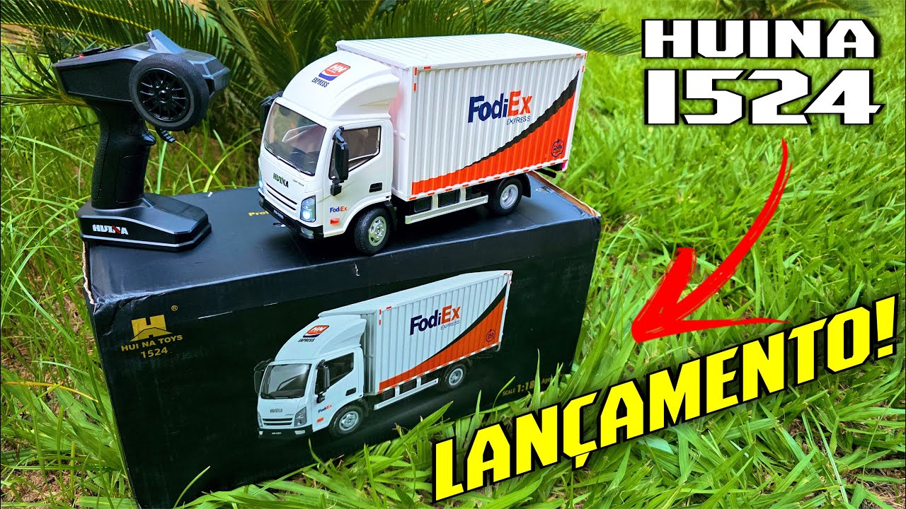 O CAMINHÃO DA FEDEX?📦O Novo Caminhão Baú RC Huina 1524 que você precisa conhecer!