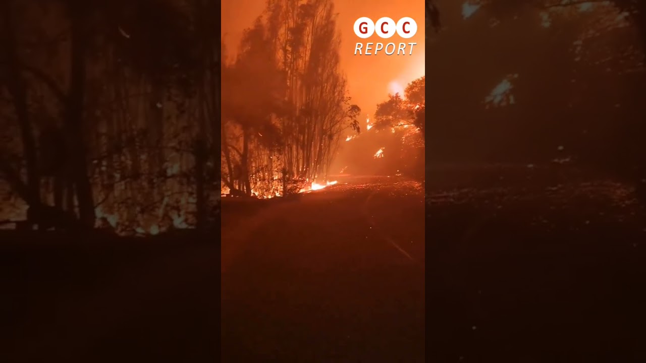 🇨🇱 Wildfire Out of Control in San Pedro de Melipilla, Chile