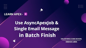 Use AsyncApexJob and Singlemailmessage in batch Finish salesforce