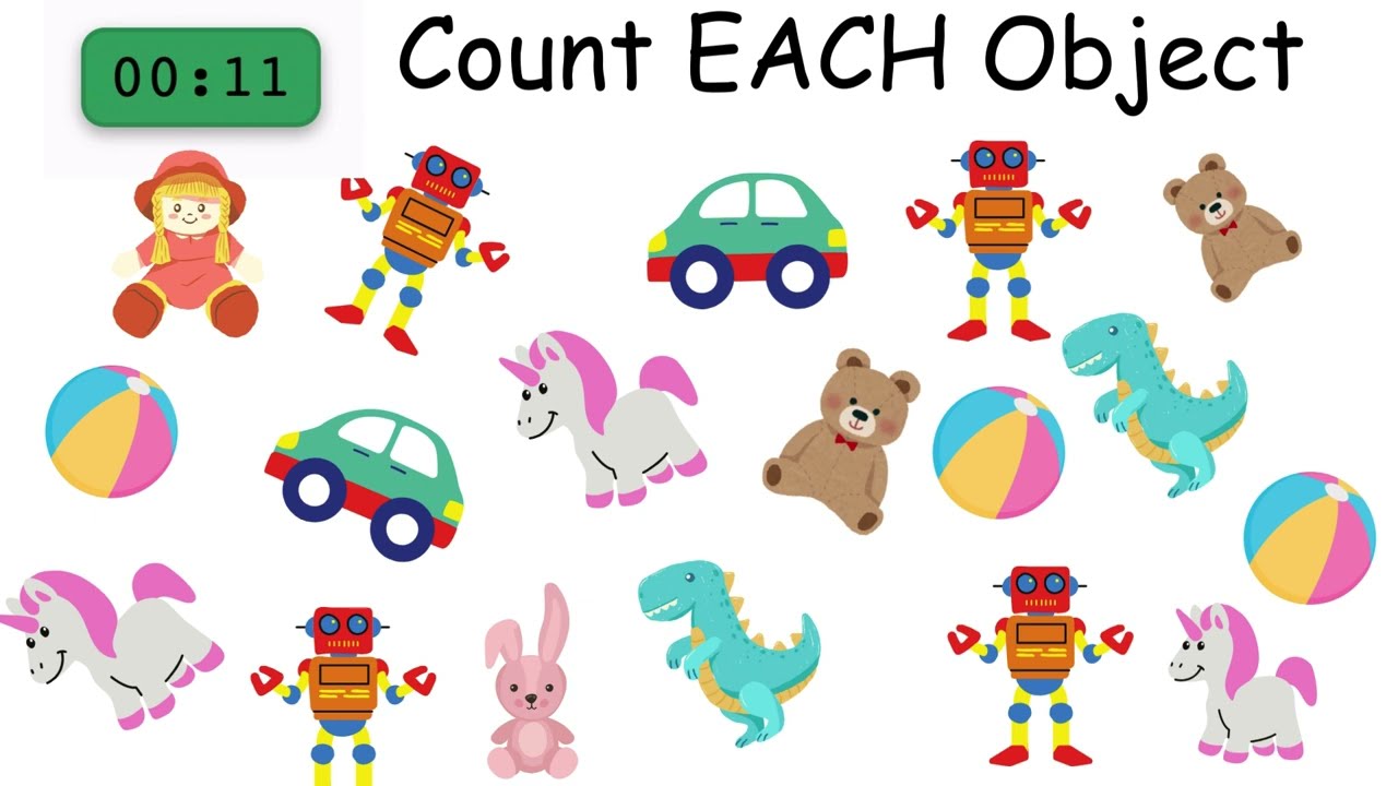 Count the Objects | Memory Game | Train Your Visual Memory 