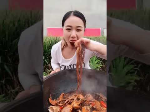 【AMR SEA FOOD CHINA】Fishermen Eat Seafood - Super Delicious Fresh Crab Dish of Chinese Girl #53