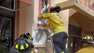 Police hear noises in theater wall, find man trapped for 10 hours