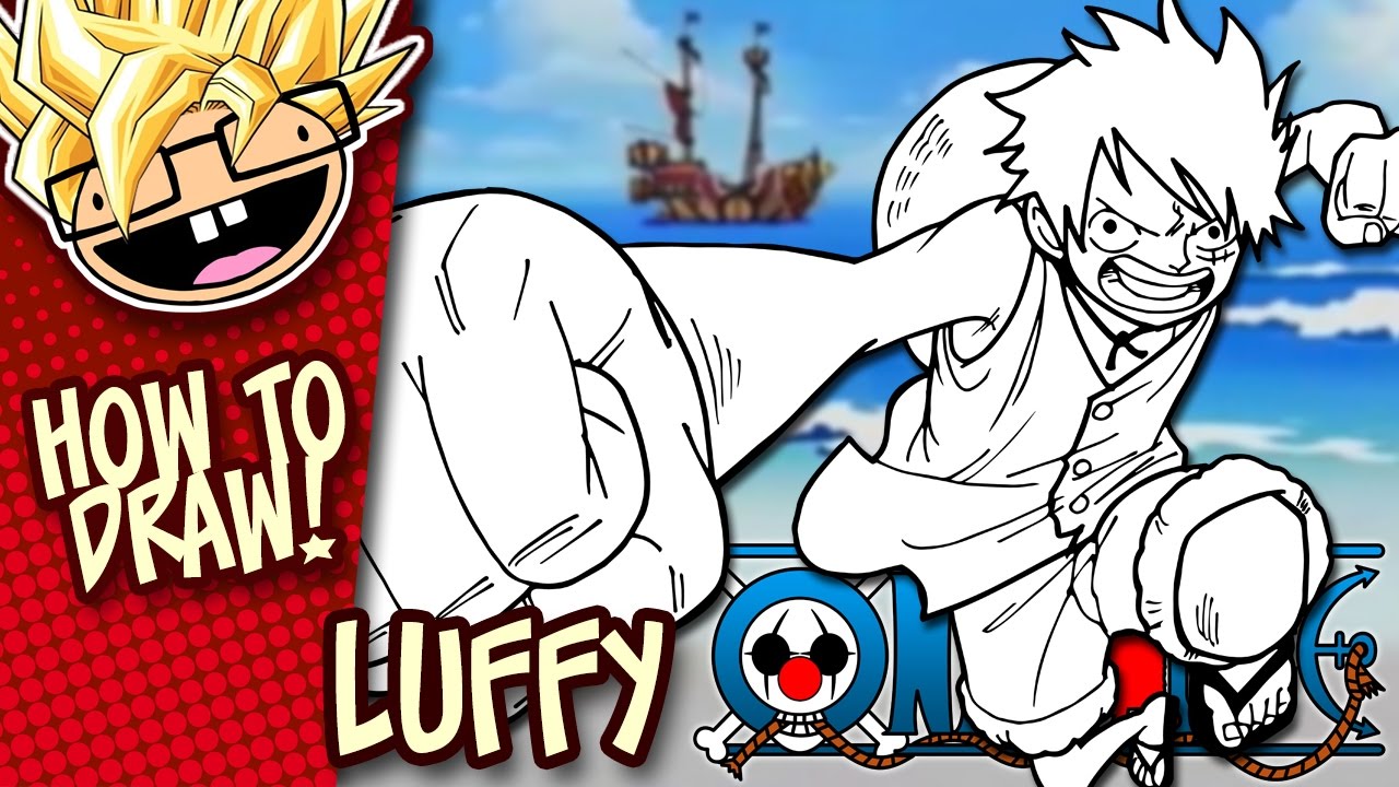 How to Draw Monkey D. Luffy from One Piece - Really Easy Drawing Tutorial