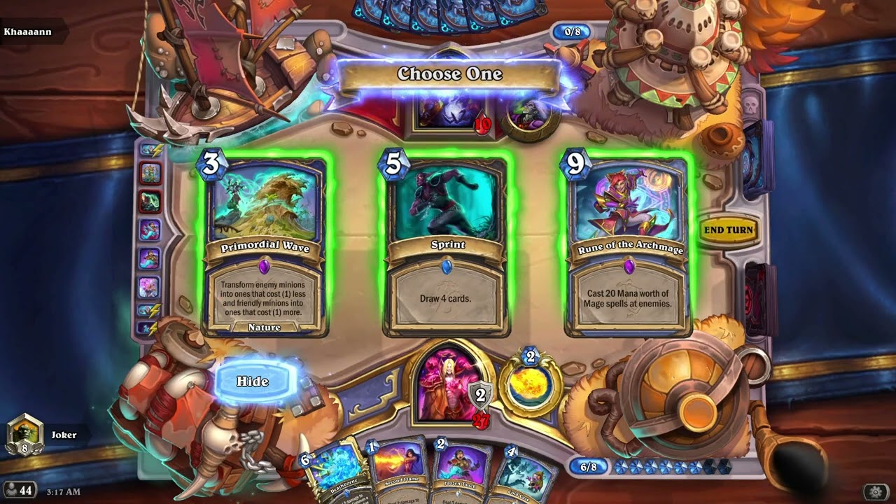 Let's Play Hearthstone Agro Mage Rank Platinum