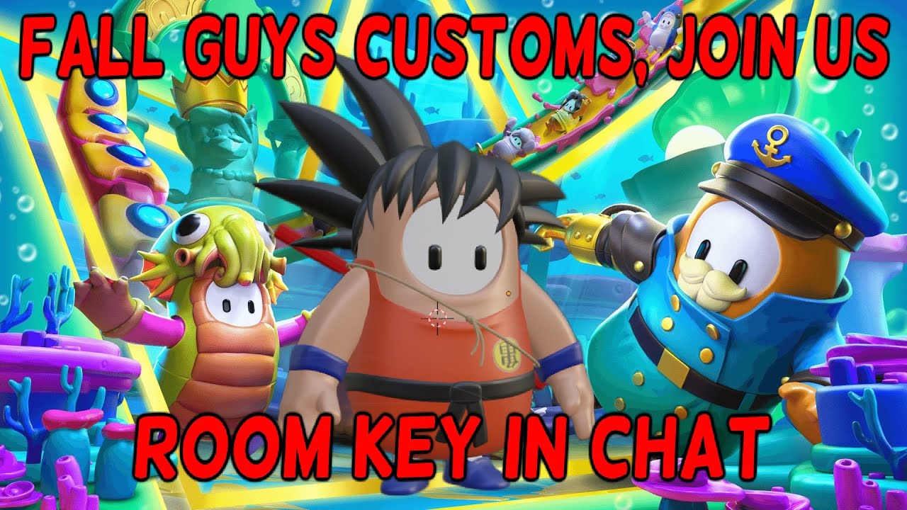 Join us for Custom Lobbies, Room Key in chat Fall Guys LIVE YouTube