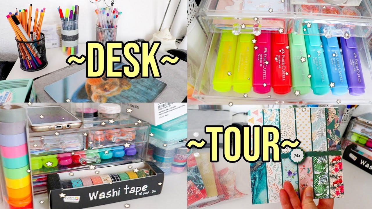 Desk Tour & Stationery YouTube