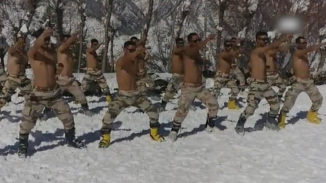 ITBP Commandos undergo training in -15 degree weather in Uttarakhand