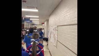 RHS Cheer and Drumline at RMS