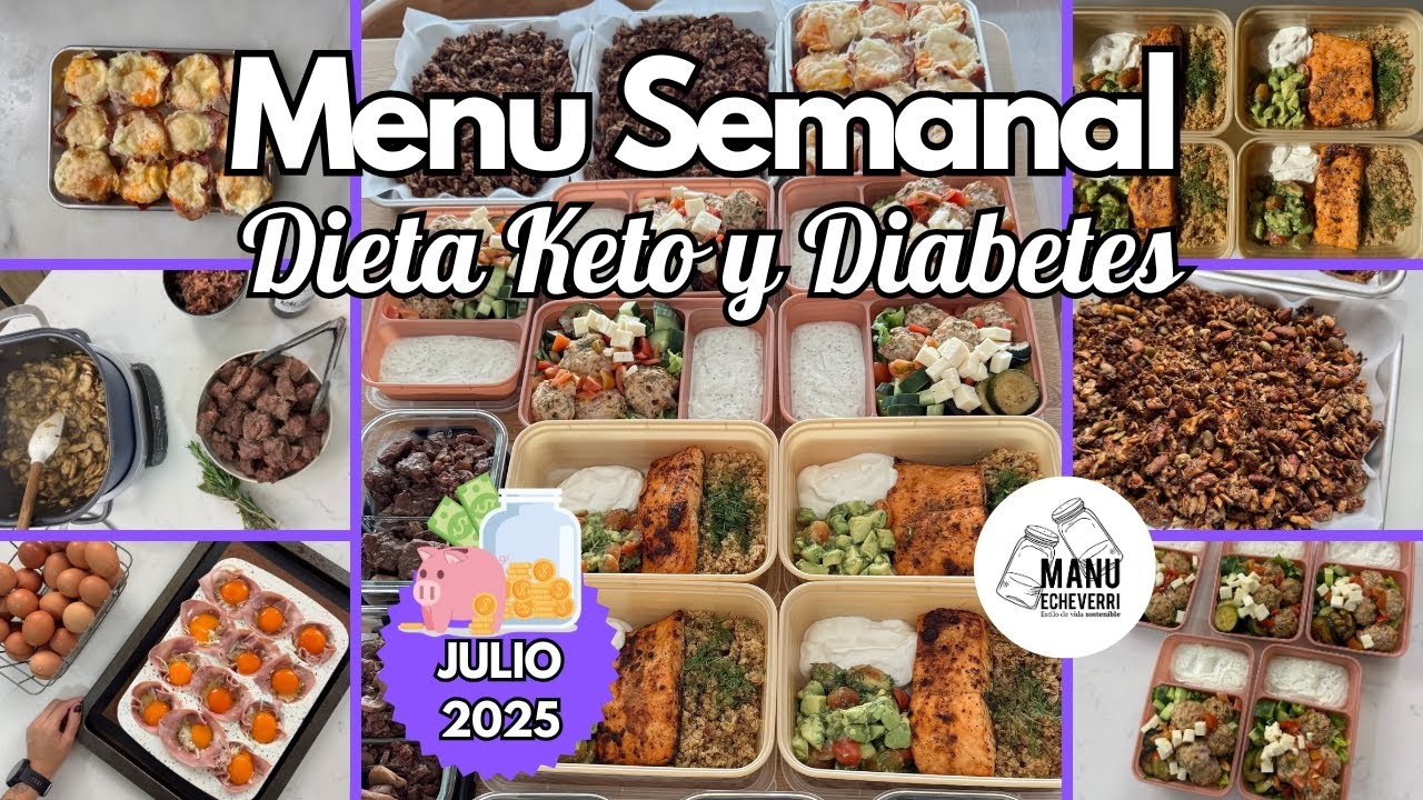 🥳MENU SEMANAL DIETA KETO JULIO 2025 | RECETAS 1 SEMANA PARA PRINCIPIANTES KETO | Manu Echeverri