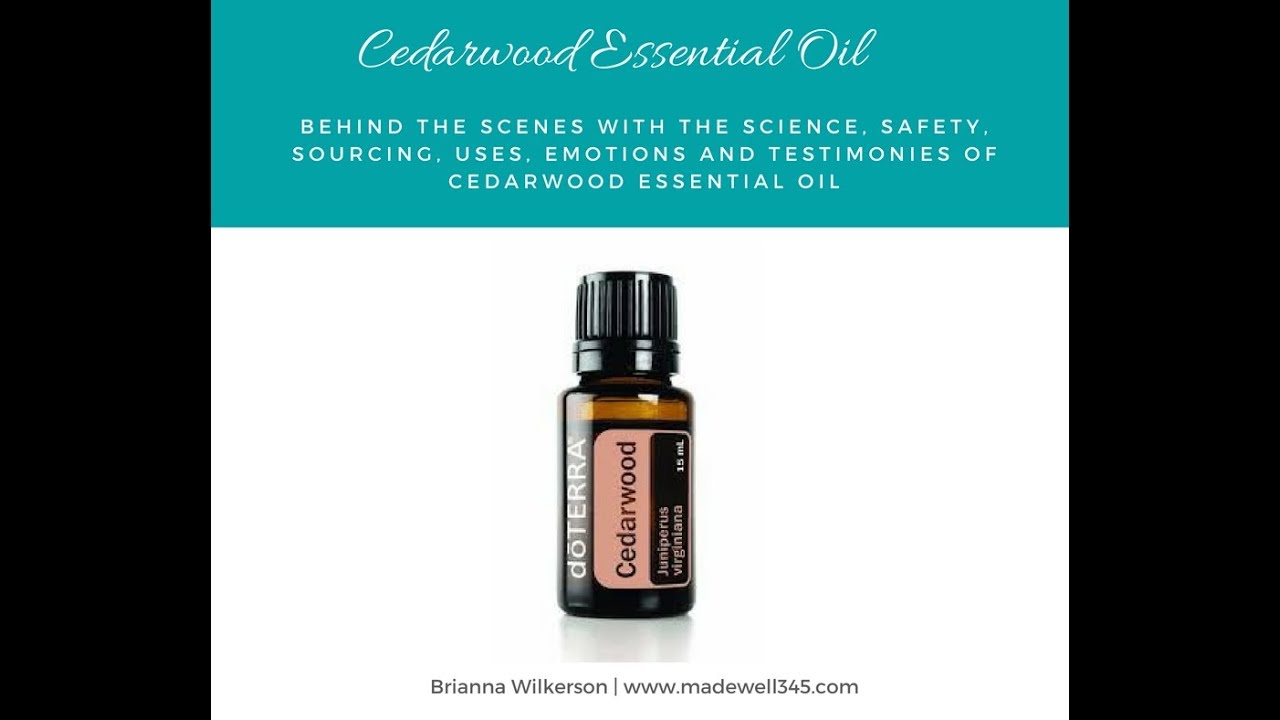 Cedarwood Essential Oil - YouTube