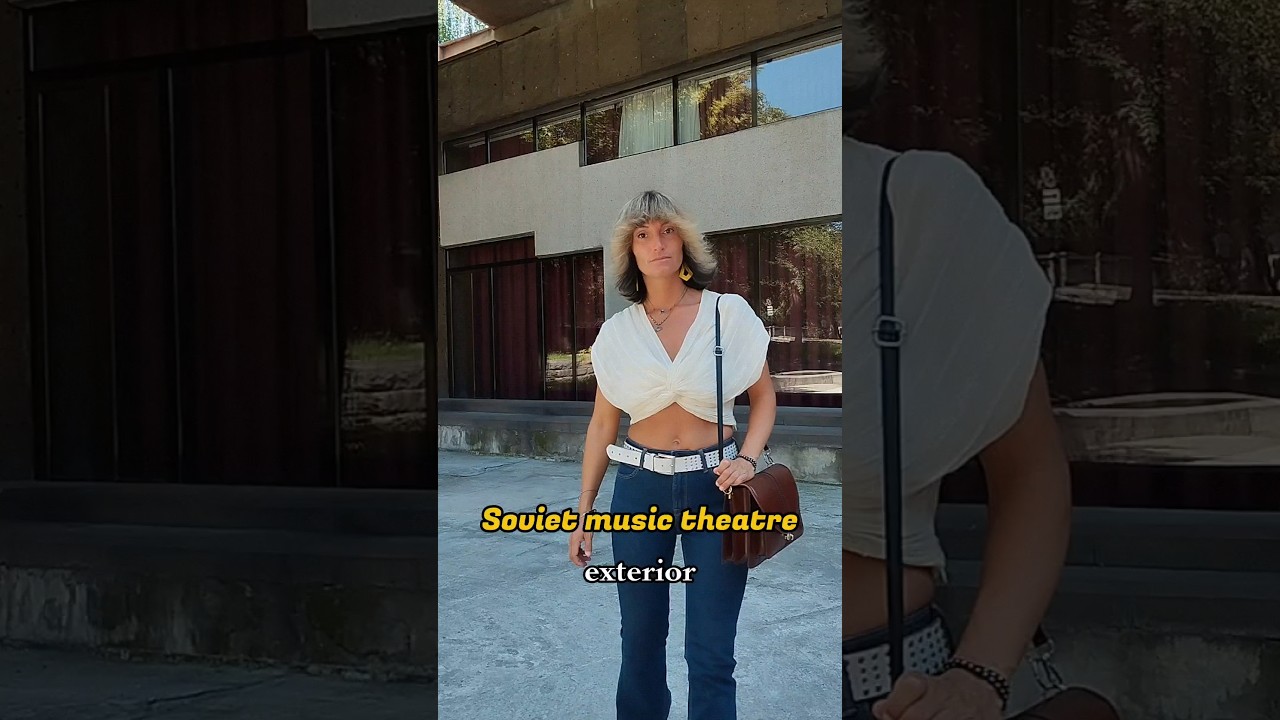 70's brutalist soviet Music Theater 