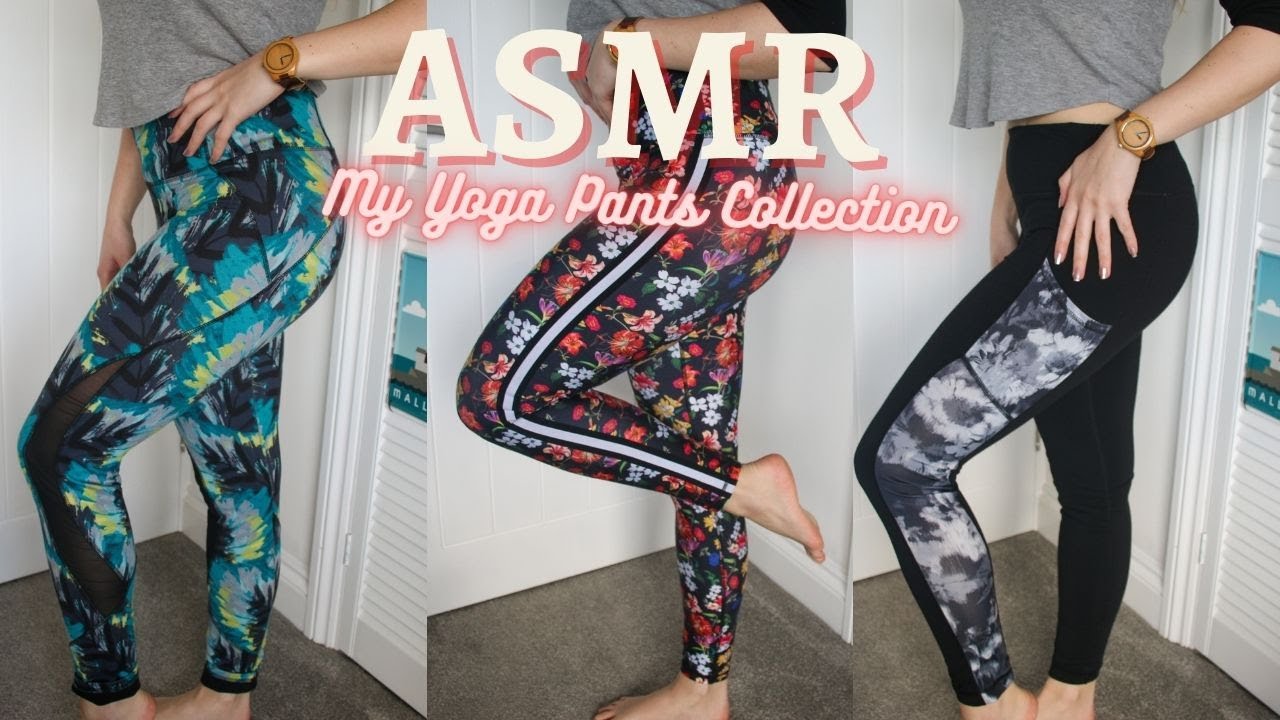 ASMR // My Yoga Pants Collection - Fabric Scratching (No Talking)