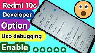 Redmi 10c Developer option enable