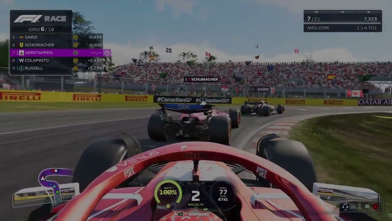 135 F1 2025  CARRIERA MY TEAM, GARA IN CANADA; OTTIMA PRESTAZIONE