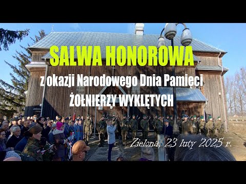 Salwa honorowa z okazji NARODOWEGO DNIA PAMIĘCI ŻOŁNIERZY WYKLĘTYCH W ZIELONEJ | Krasne | 2. Orel