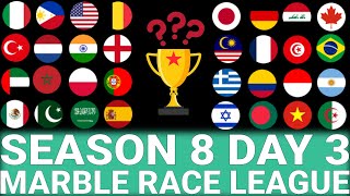 Marble Race League Season 8 DAY 3 Marble Race in Algodoo