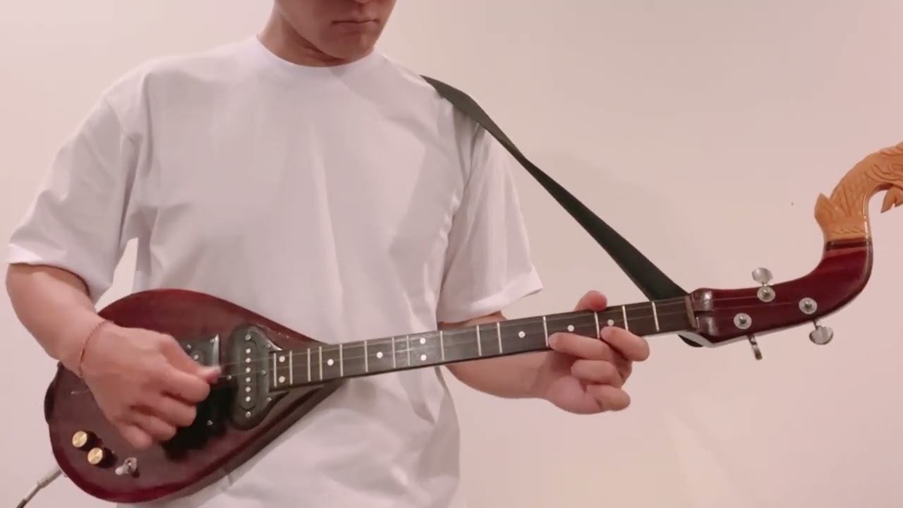 タイ 伝統楽器 エレクトリックピン 三弦 バンコク 民俗楽器 ピン ほぼ未使用 タイ 伝統楽器 エレクトリック ピン 三弦 バンコク 民俗楽器 Thai 未