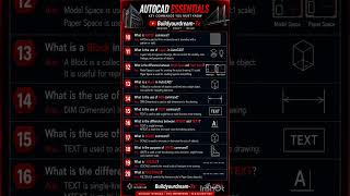 🔥Top 40 AutoCAD Interview Questions &amp; Answer | Civil Eng &amp; Draftsman Job Interview 202 #autocad #cad