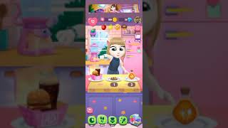 my talking angela 2 emoji eating challenge
