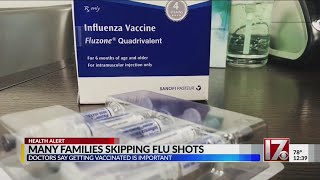Man families skipping flu shots