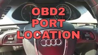 Audi A4 B8 8K OBD 2 port location 🚘🚗 - YouTube