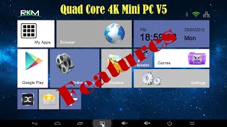 RIKOMAGIC Quad Core 4K MINI PC V5 - Features deutsch/englisch RIKOMAGIC Quad Core 4K MINI PC V5 - Features deutsch/englisch