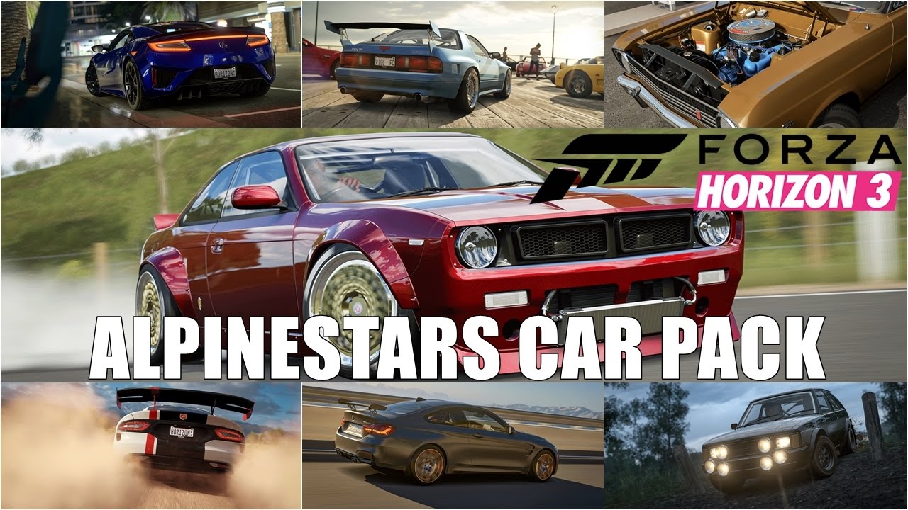 Forza Horizon 3 PC Passe De Carros ALPINESTARS CAR PACK YouTube