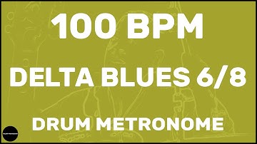 Delta Blues 6/8 | Drum Metronome Loop | 100 BPM
