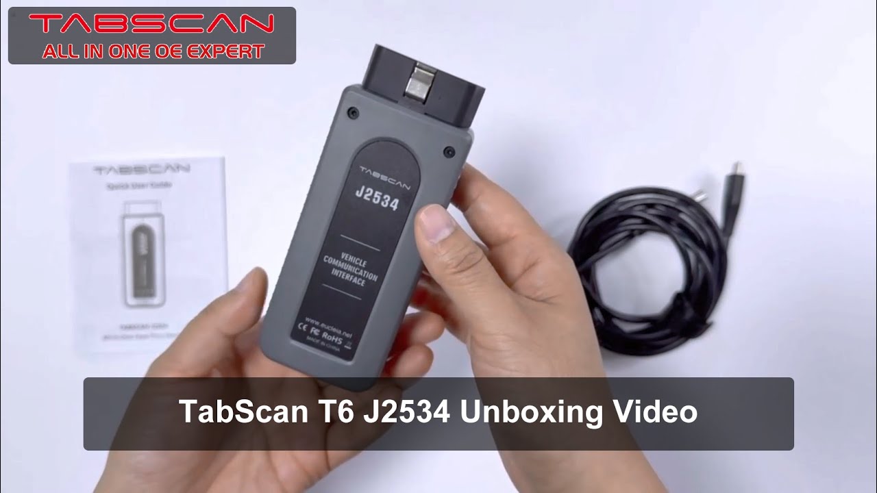 TABSCAN T6 J2534 OEM Reprogramming and Coding Tool Unboxing & First Look 