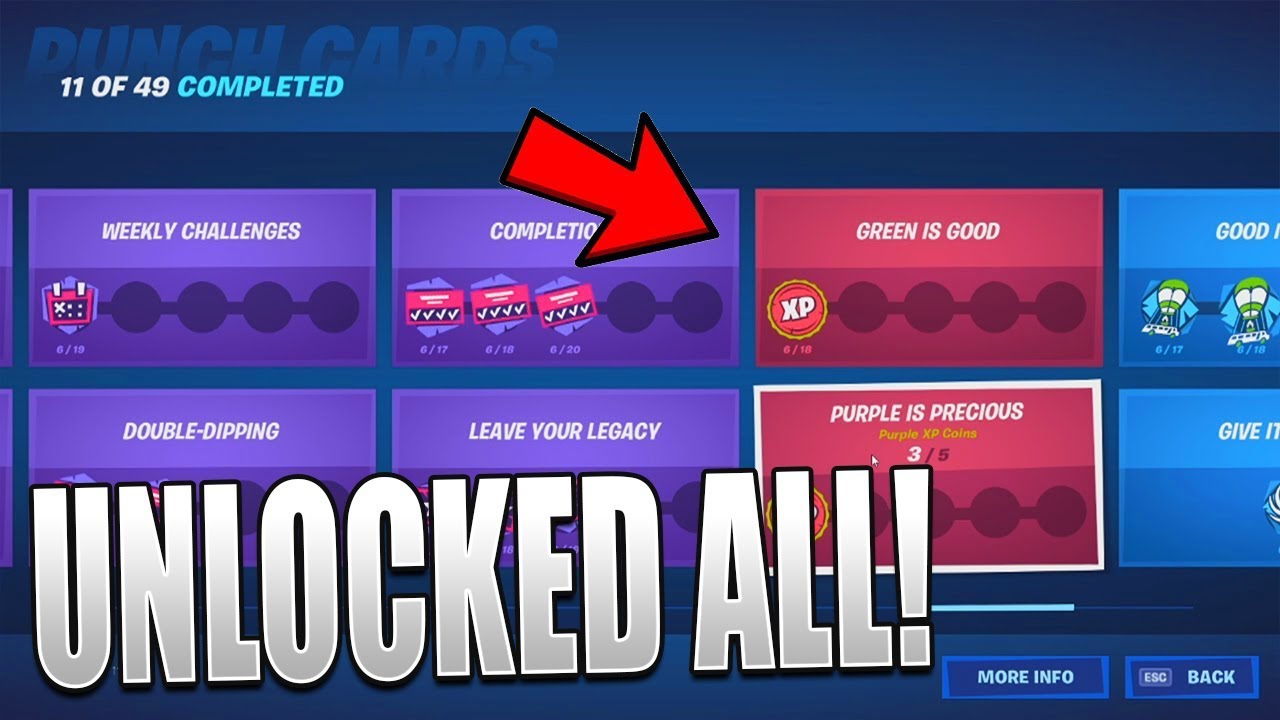 How To UNLOCK ALL PUNCHCARDS in Season 3! (600,000+ XP)