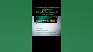 Infosys Jobs 2025 | Java + Spring Boot = Dream Job 💥 #job #jobsearch #shorts #trending