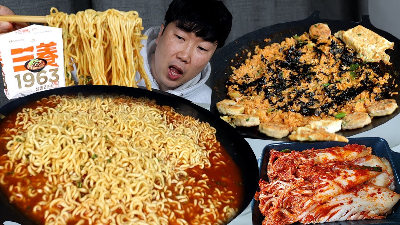 소기름으로 튀긴 우지라면 36년만에 부활.. 5봉 묵고 밥말고 참치김치달걀.. 라죽묵자