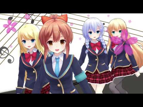 【ガールフレンド（仮）MMD】心実ちゃん他4人でCarry　Me　Off　 HD 720p40