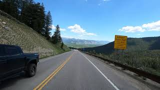 4K Driving from Teton Pass to Jackson, Wyoming