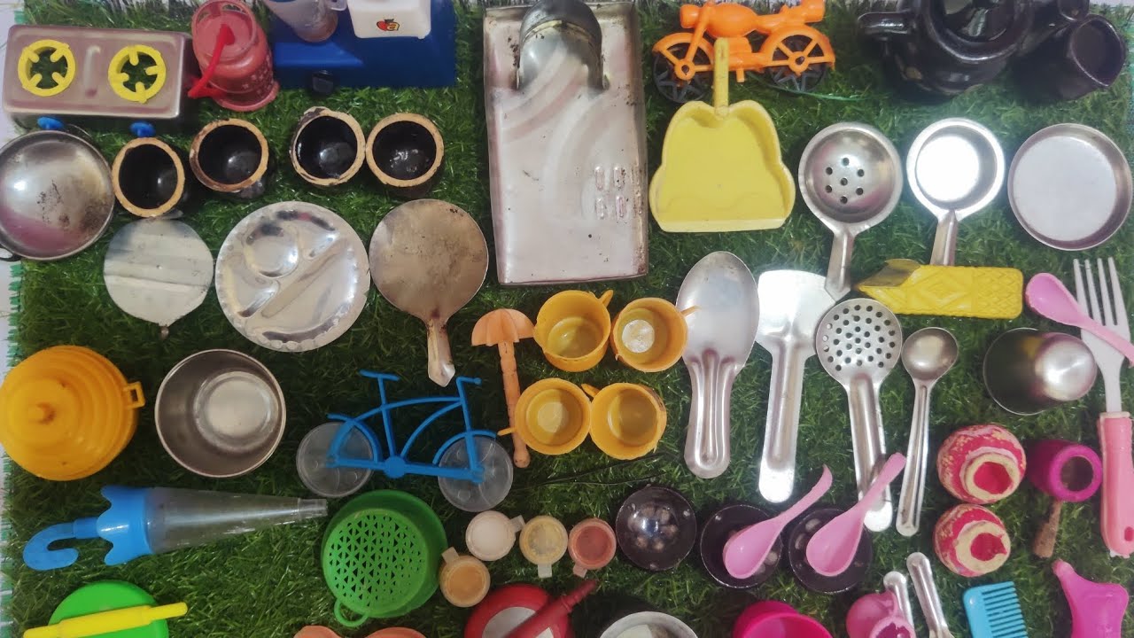 3:43) satisfying with unboxing cute baby girl kitchen toys//miku Rainbow 🌈