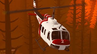 Fighting forest fires with HELICOPTERS - Roblox Firestorm screenshot 5