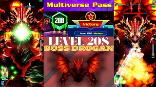 Galaxy Attack Alien Shooter | Campaign Mode Level 208 | New Boss Drogan