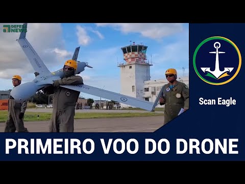 Veja o lançamento do Scan Eagle na Marinha do Brasil
