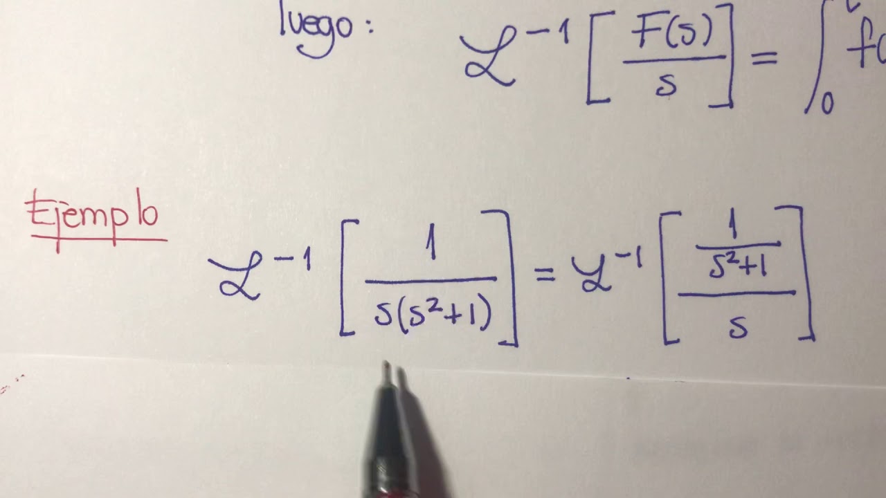 Transformadas de integrales - YouTube